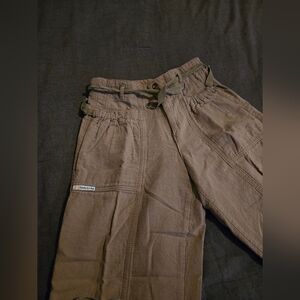 Triciclo Made in Spain Paperbag Waist Utility Pants | Talla 40 Wide Leg